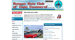 Desktop Screenshot of antiqueautoclubcc.com